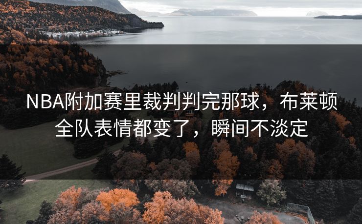 NBA附加赛里裁判判完那球,布莱顿全队表情都变了,瞬间不淡定 NBA附加赛里裁判判完那球,布莱顿全队表情都变了,瞬间不淡定