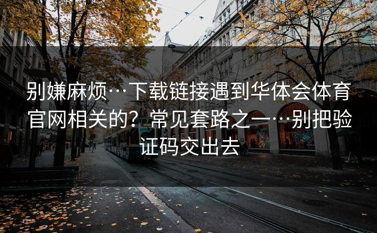 别嫌麻烦…下载链接遇到华体会体育官网相关的？常见套路之一…别把验证码交出去